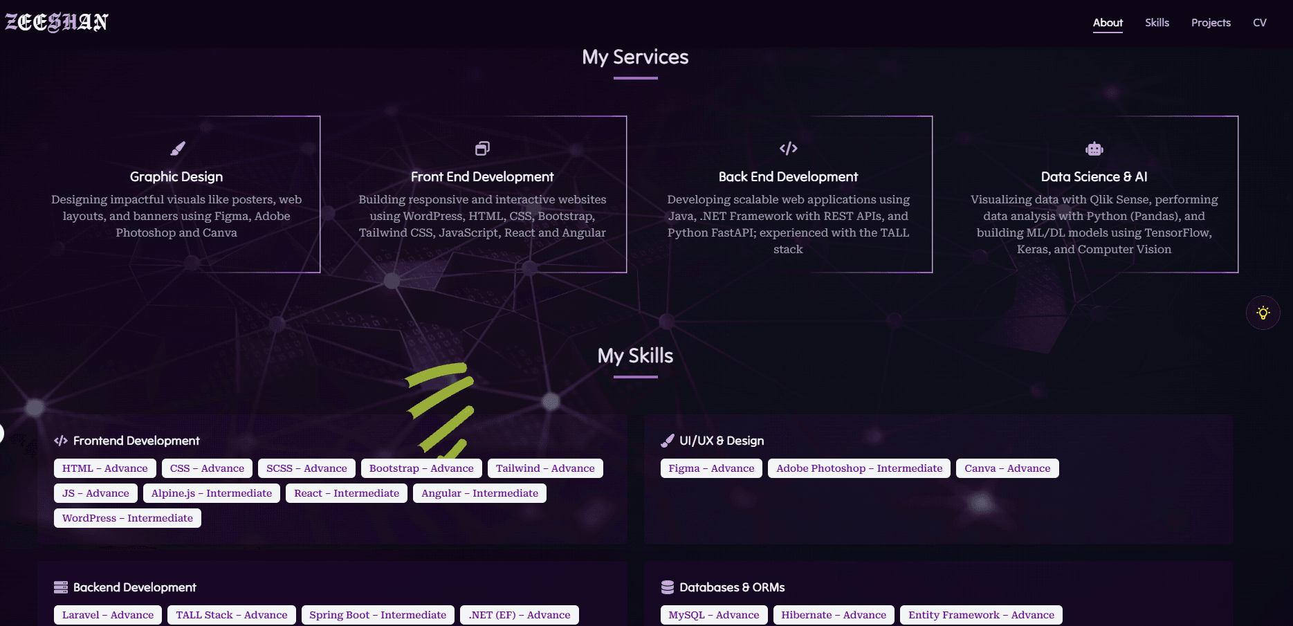 React Portfolio V1 screenshot 2