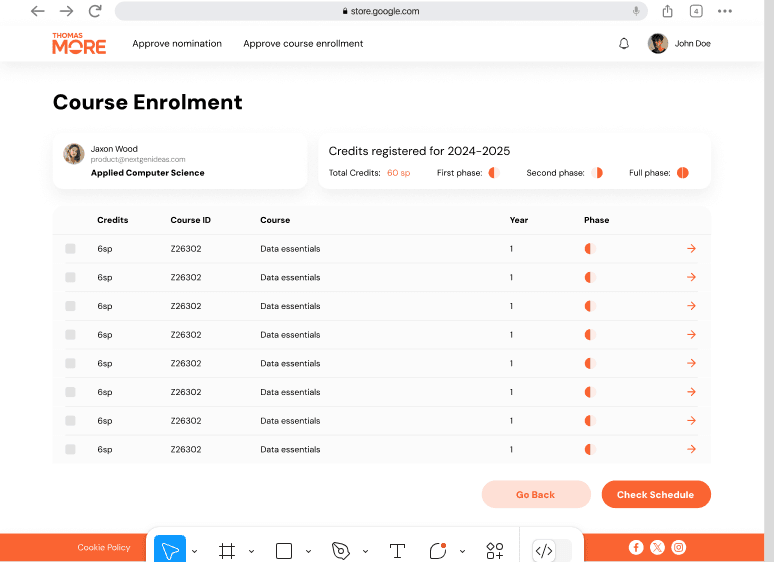 UniPortal screenshot 4