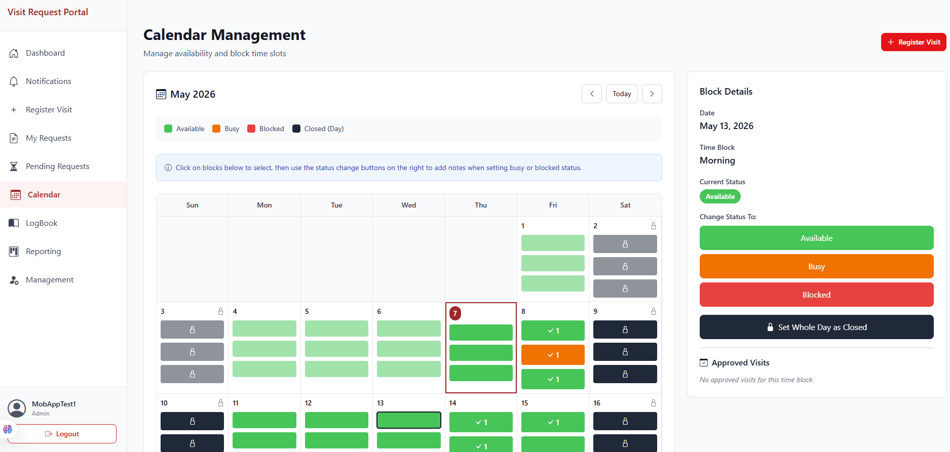 Visit Request Portal screenshot 4